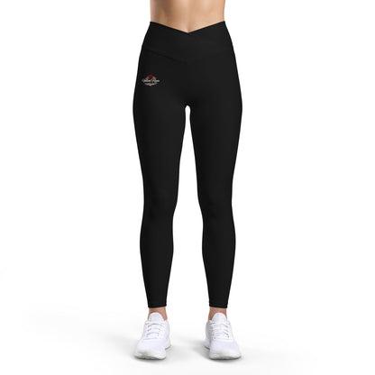The Velvet Rose Women’s Luxe Leggings - Black High-Waist Yoga Leggings