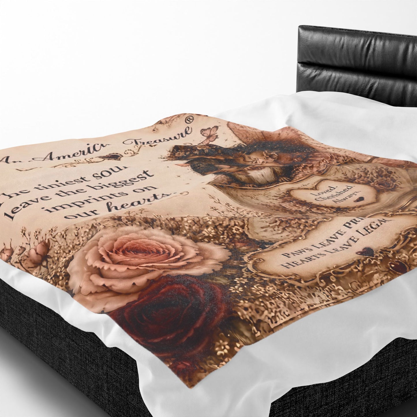 RattaCutie Couture Limited Edition Velveteen Blanket – "The tiniest souls leave the biggest imprints on our hearts"