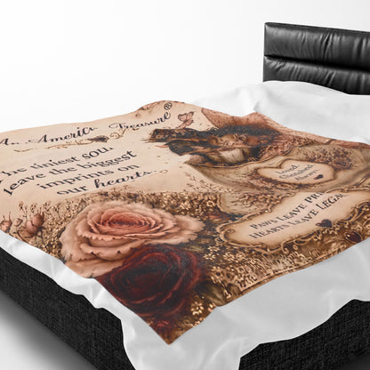RattaCutie Couture Limited Edition Velveteen Blanket – "The tiniest souls leave the biggest imprints on our hearts"