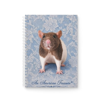 RattaCutie Limited Edition Spiral Notebook – "An American Treasure" Blue Lace Cover