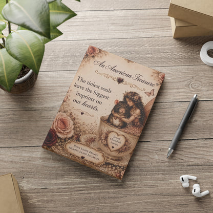 RattaCutie Couture Limited Edition Hardcover Notebook — "An American Treasure" Fairy Memory Journal (Puffy Cover)