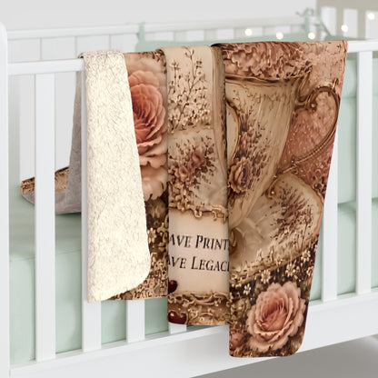 RattaCutie Couture Limited Edition Pet Sherpa Blanket – "The tiniest souls leave the biggest imprints" Accent Throw