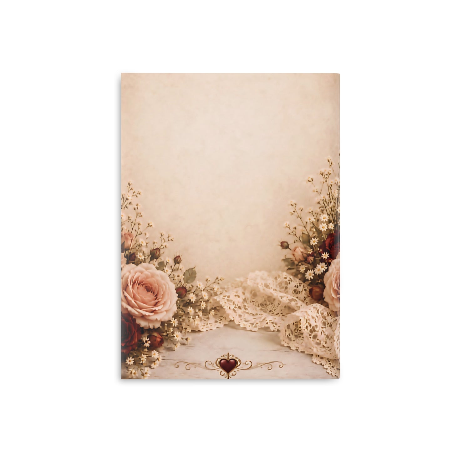 RattaCutie Couture Limited Edition Vintage Floral Rat Hardcover Notebook — "An American Treasure" Puff-Cover Journal
