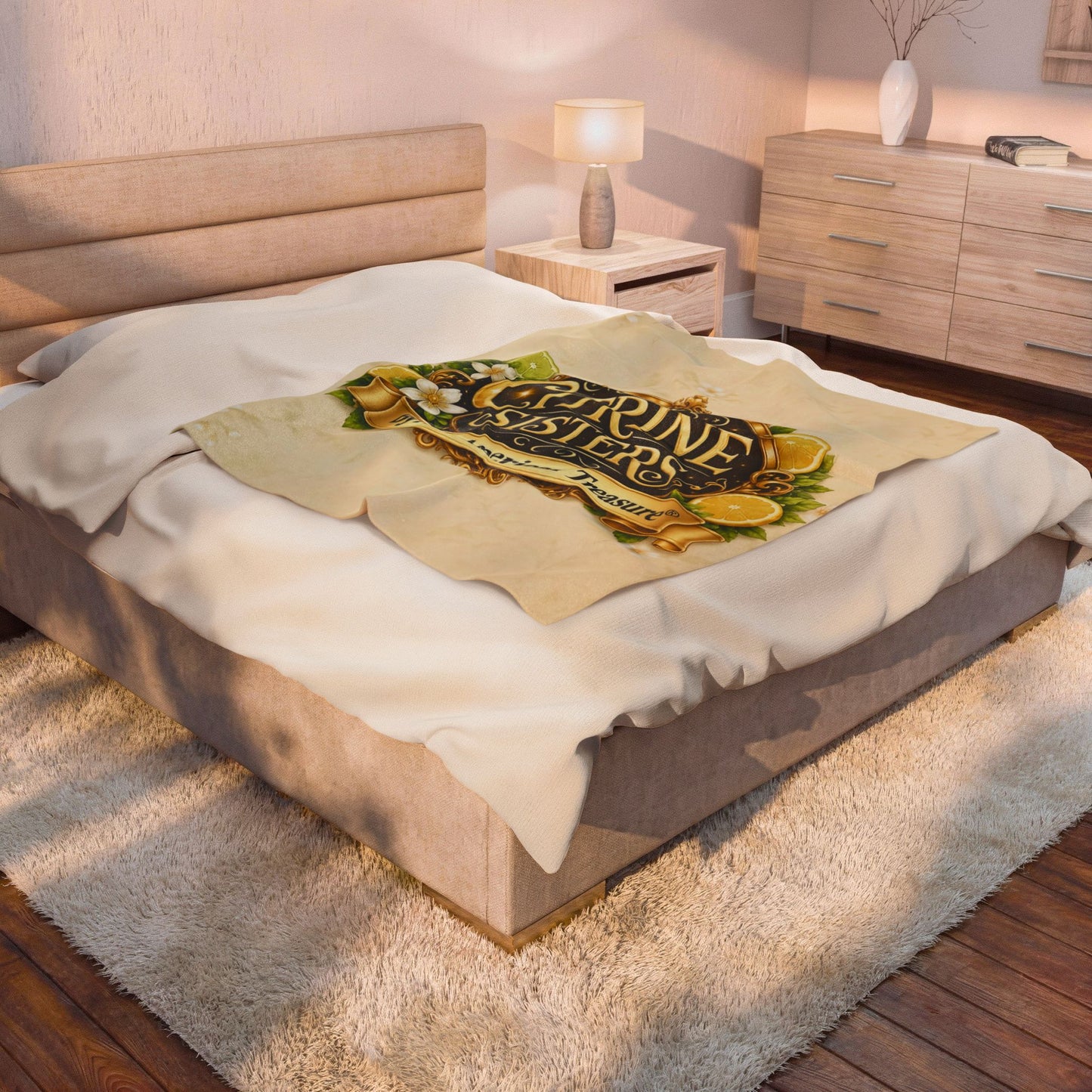 Citrine Sisters Velveteen Plush Blanket — Limited Edition Design One Series One