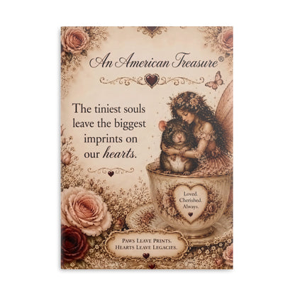 RattaCutie Couture Limited Edition Hardcover Notebook — "An American Treasure" Fairy Memory Journal (Puffy Cover)