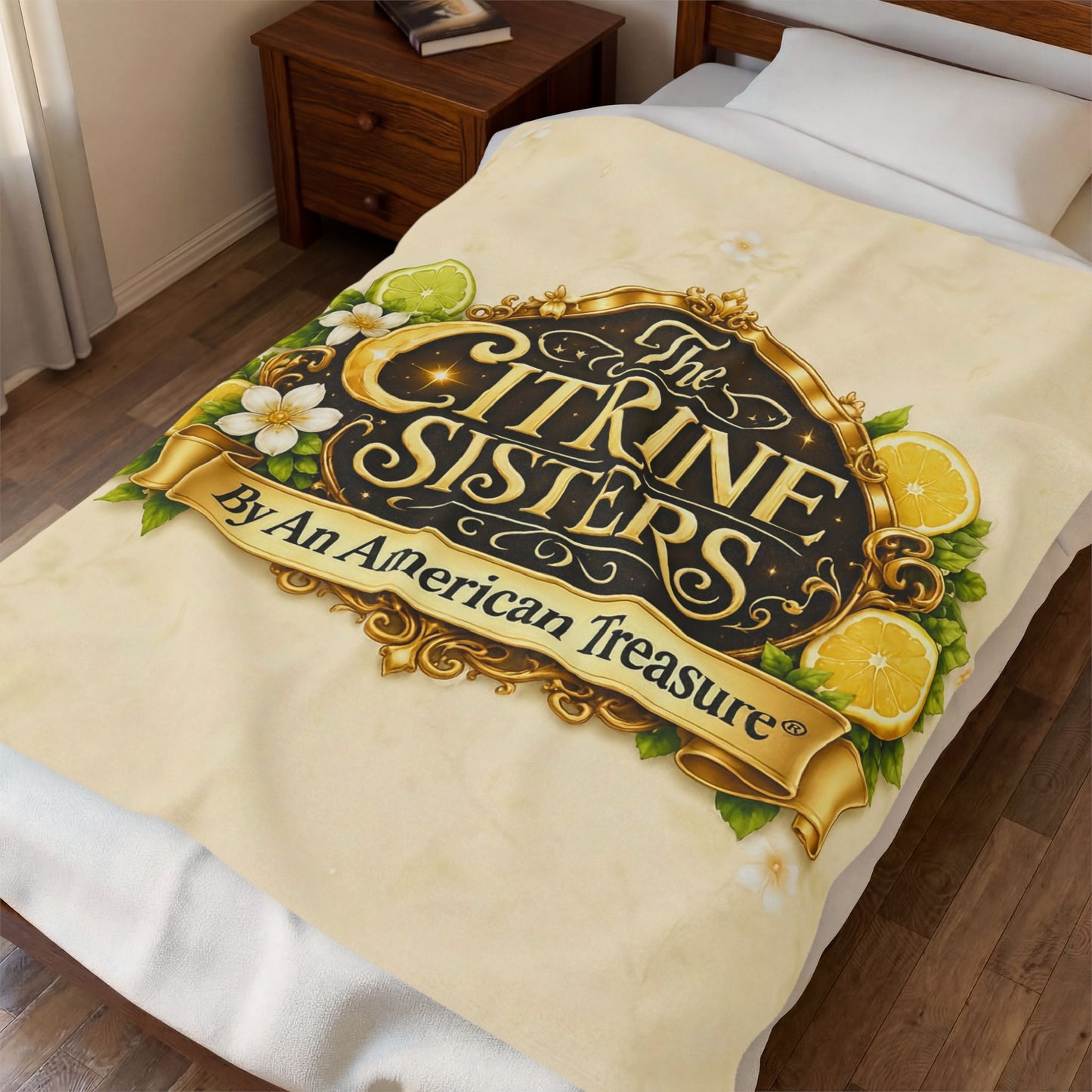 Citrine Sisters Velveteen Plush Blanket — Limited Edition Design One Series One