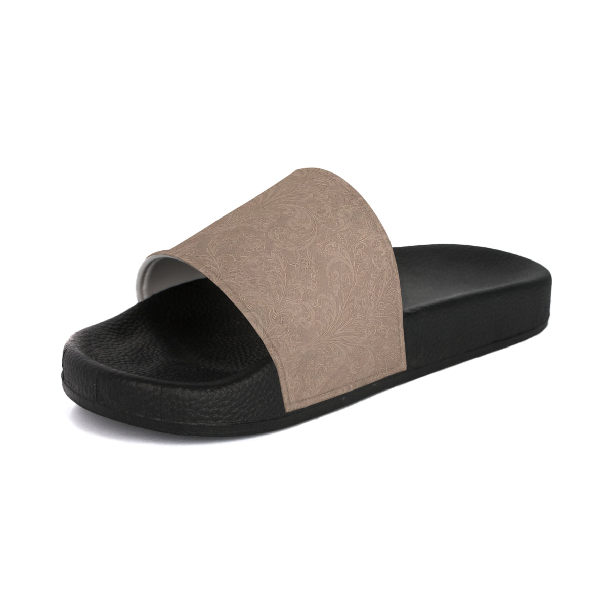 Espresso Yourself Couture Collection :  Women’s Neutral Beige Slide Sandals — Casual Pool & Beach Slides - Collection One - Style One