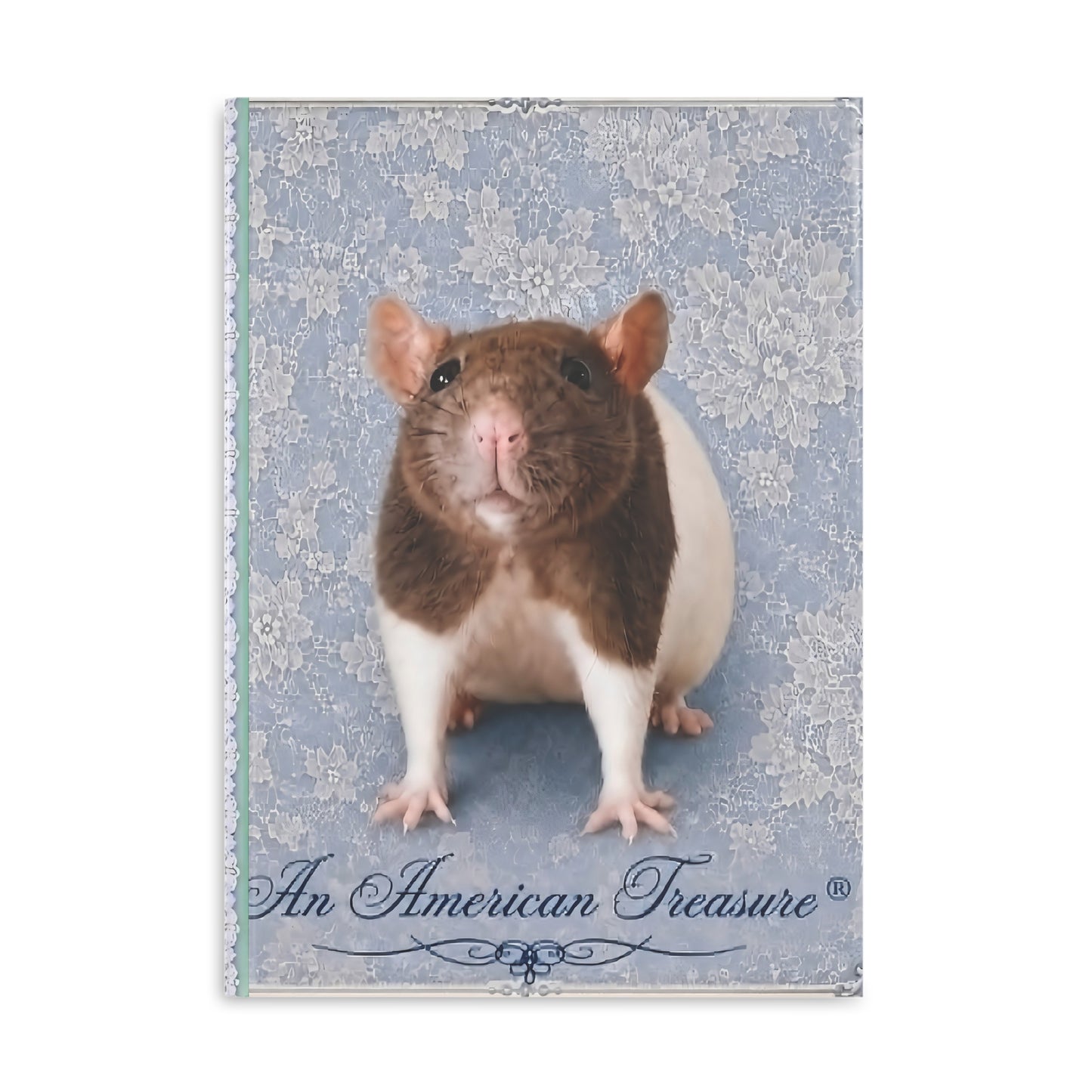 RattaCutie Couture Limited Edition  Photo Hardcover Notebook — "An American Treasure" Puffy-Cover Journal