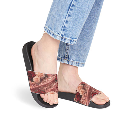 The Velvet Rose Slide Sandals — Women's Removable-Strap Pool Slides