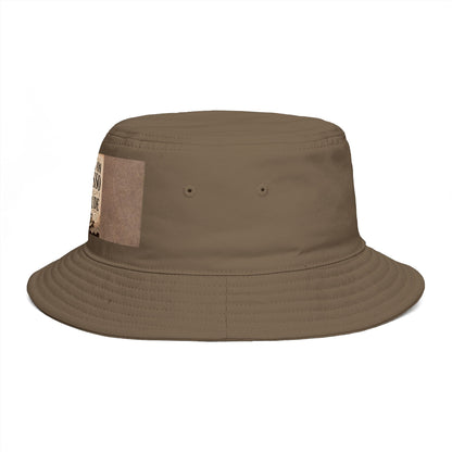 Espresso Yourself Couture Collection : Running on Espresso Attitude Bucket Hat — Coffee Lover Patch Bucket Hat - Collection One - Style One