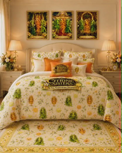 Citrine Sisters Duvet Bedding Set — Citrine-Inspired Duvet + Sham Limited Edition Series One Design One