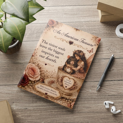 RattaCutie Couture Limited Edition Hardcover Notebook — "An American Treasure" Fairy Memory Journal (Puffy Cover)