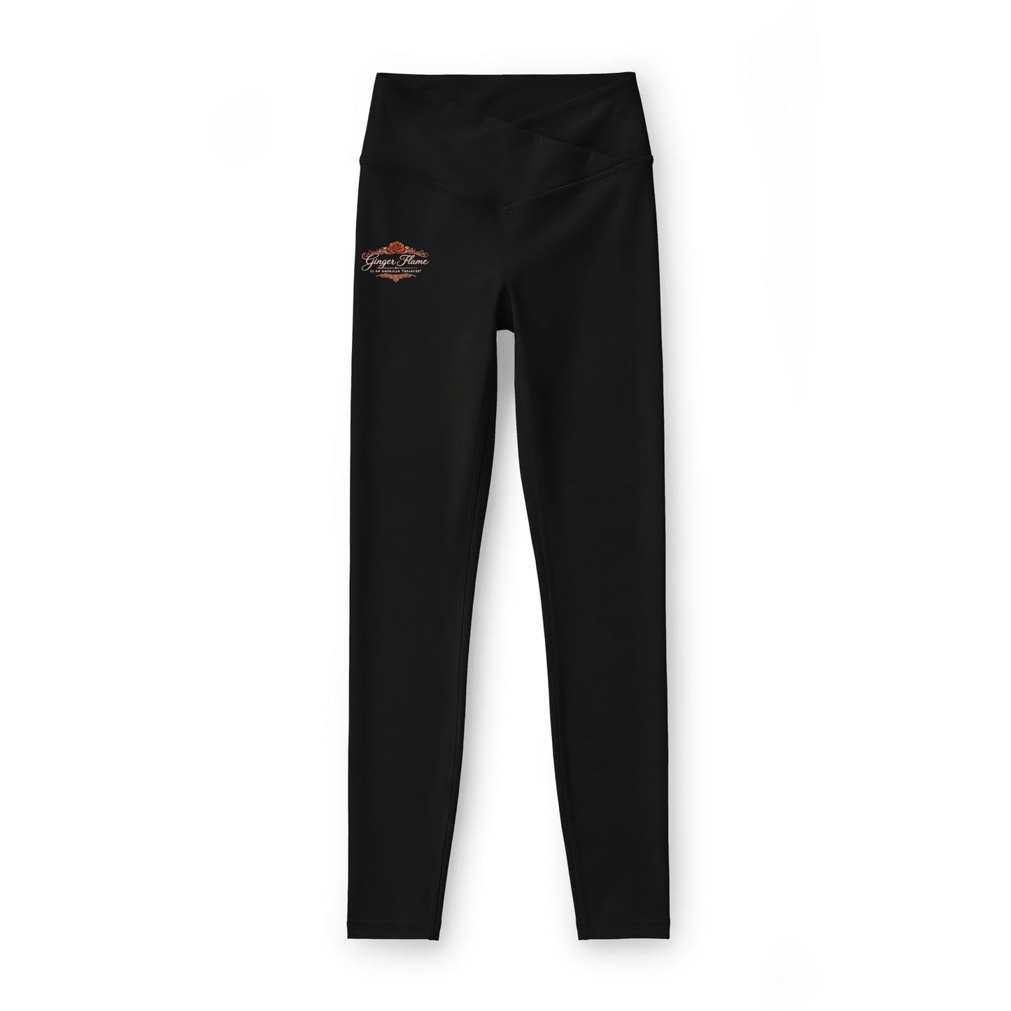 Ginger Flame Logo Luxe High-Waist Leggings — Women's