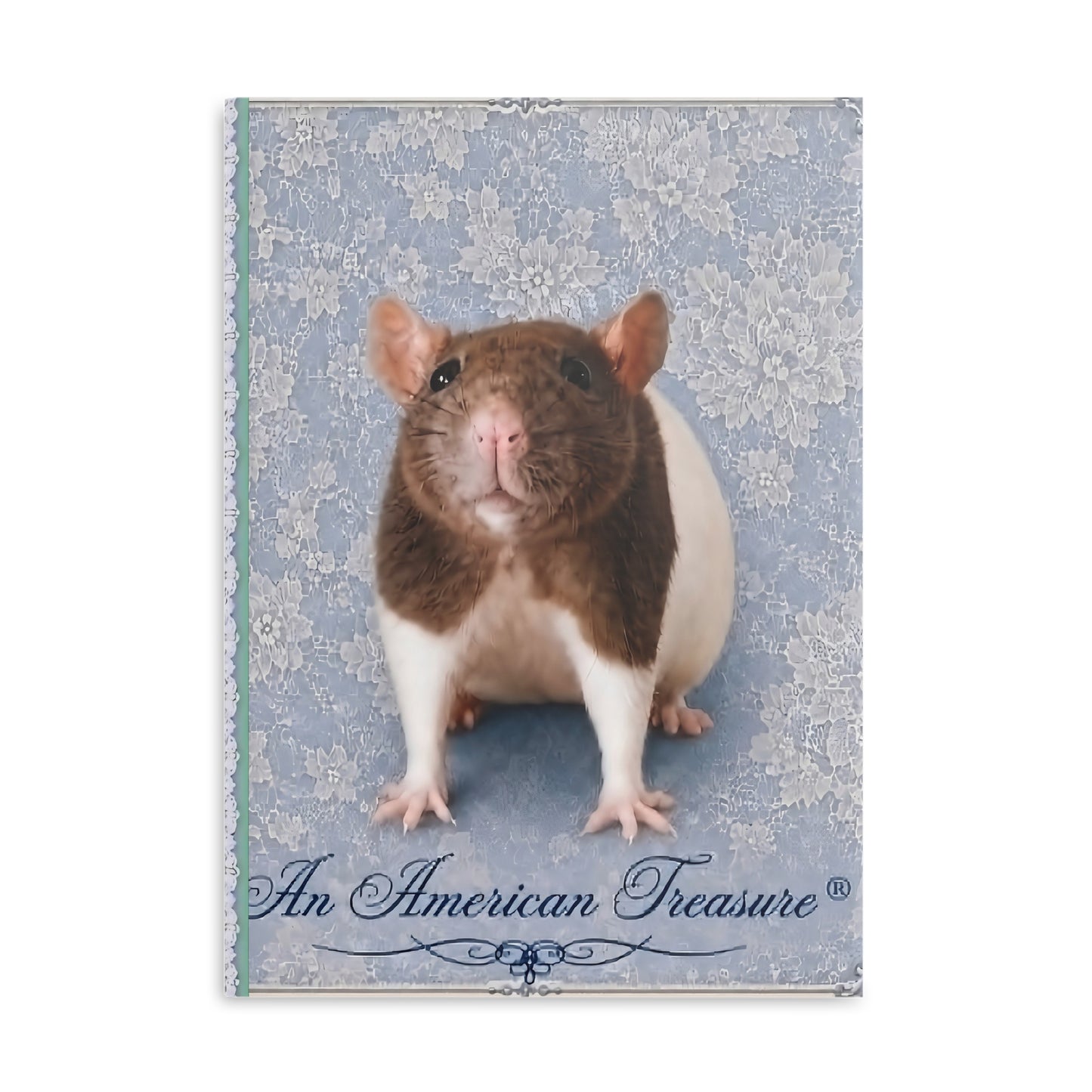 RattaCutie Couture Limited Edition  Photo Hardcover Notebook — "An American Treasure" Puffy-Cover Journal
