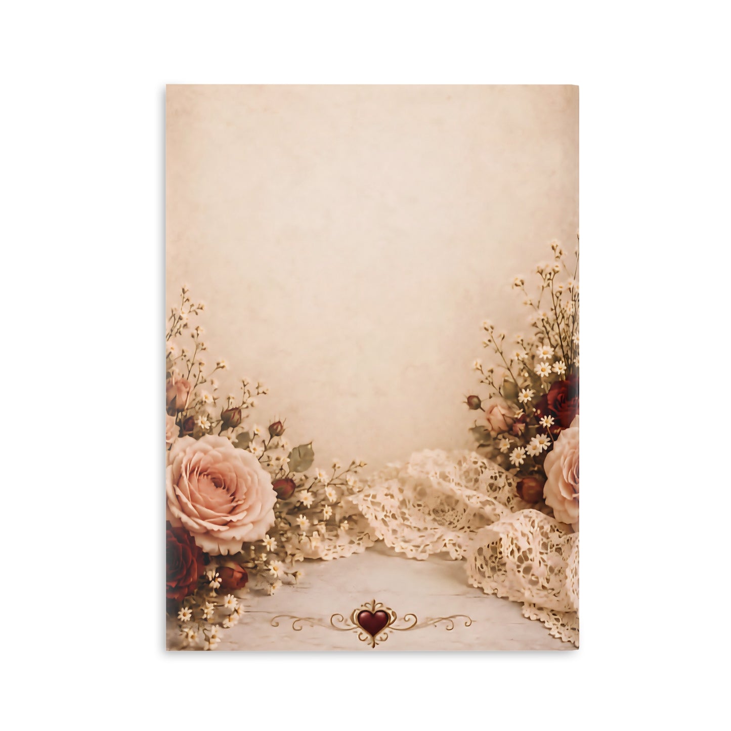 RattaCutie Couture Limited Edition Vintage Floral Rat Hardcover Notebook — "An American Treasure" Puff-Cover Journal