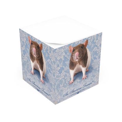 RattaCutie Couture Limited Edition Note Cube - 'An American Treasure' Decorative Sticky Memo Block