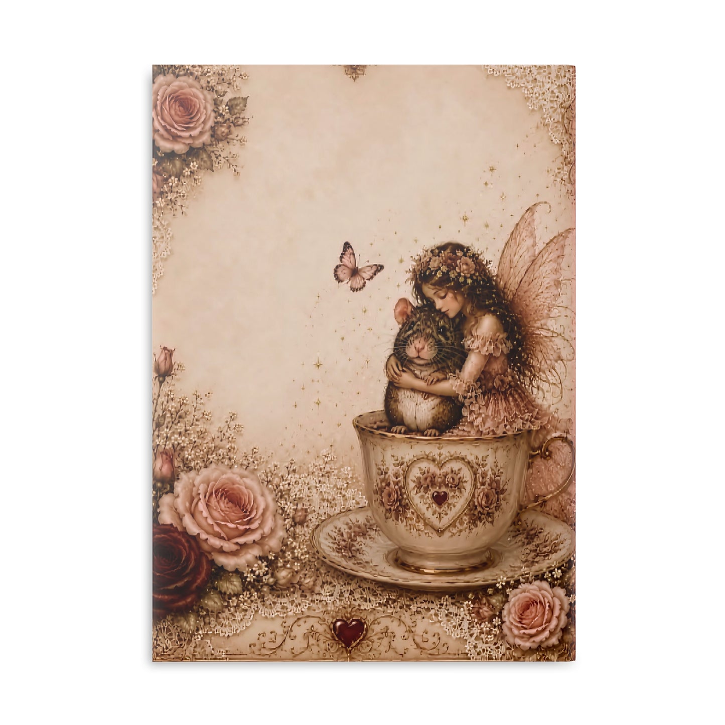 RattaCutie Couture Limited Edition Hardcover Notebook — "An American Treasure" Fairy Memory Journal (Puffy Cover)