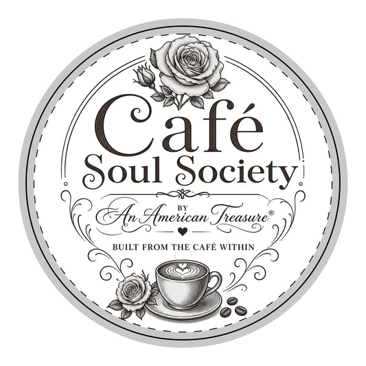 Cafe Soul Society Wooden Hanging Sign – Vintage Coffee Shop Wall Decor
