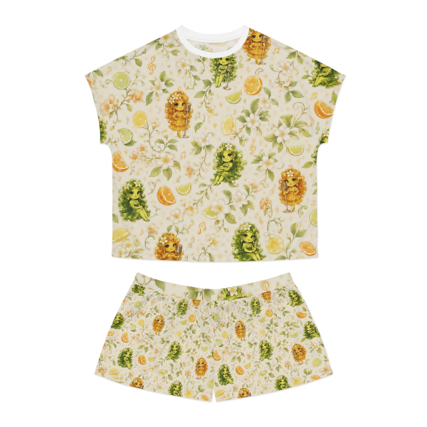 The Citrine Sisters Women's Short Pajama Set Limited Edition Series One Design One