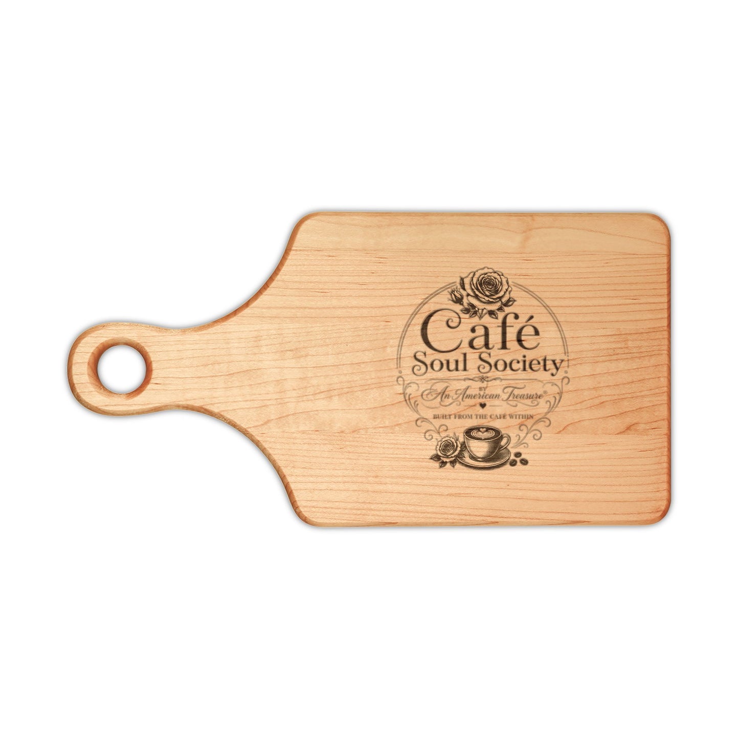 Cafe Soul Society Engraved Café Cutting Board - Charcuterie & Serving Board