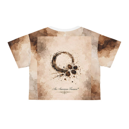 Espresso Yourself Couture Collection : Sweet & Strong Just Like My Coffee Crop Tee — Vintage Coffee Lover Top - Collection One  - Style Two