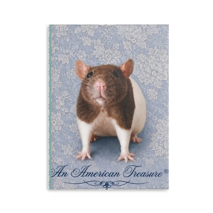 RattaCutie Couture Limited Edition  Photo Hardcover Notebook — "An American Treasure" Puffy-Cover Journal