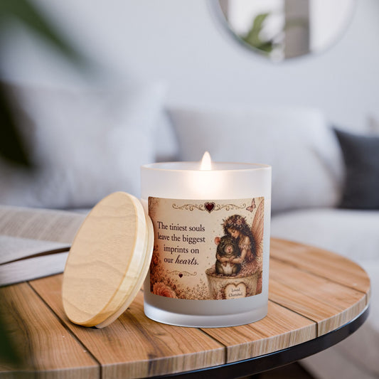 RattaCutie Couture Limited Edition — "The tiniest souls leave the biggest imprints on our hearts" Frosted Glass Candle