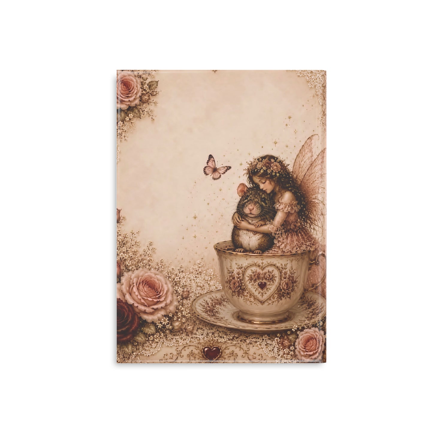 RattaCutie Couture Limited Edition Hardcover Notebook — "An American Treasure" Fairy Memory Journal (Puffy Cover)