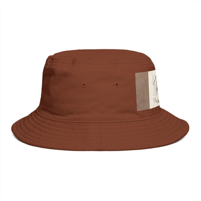 Express Yourself Couture Collection Coffee Patch Bucket Hat — Vintage Café Vibe, Casual Sun Hat for Coffee Lovers - Collection One - Style One