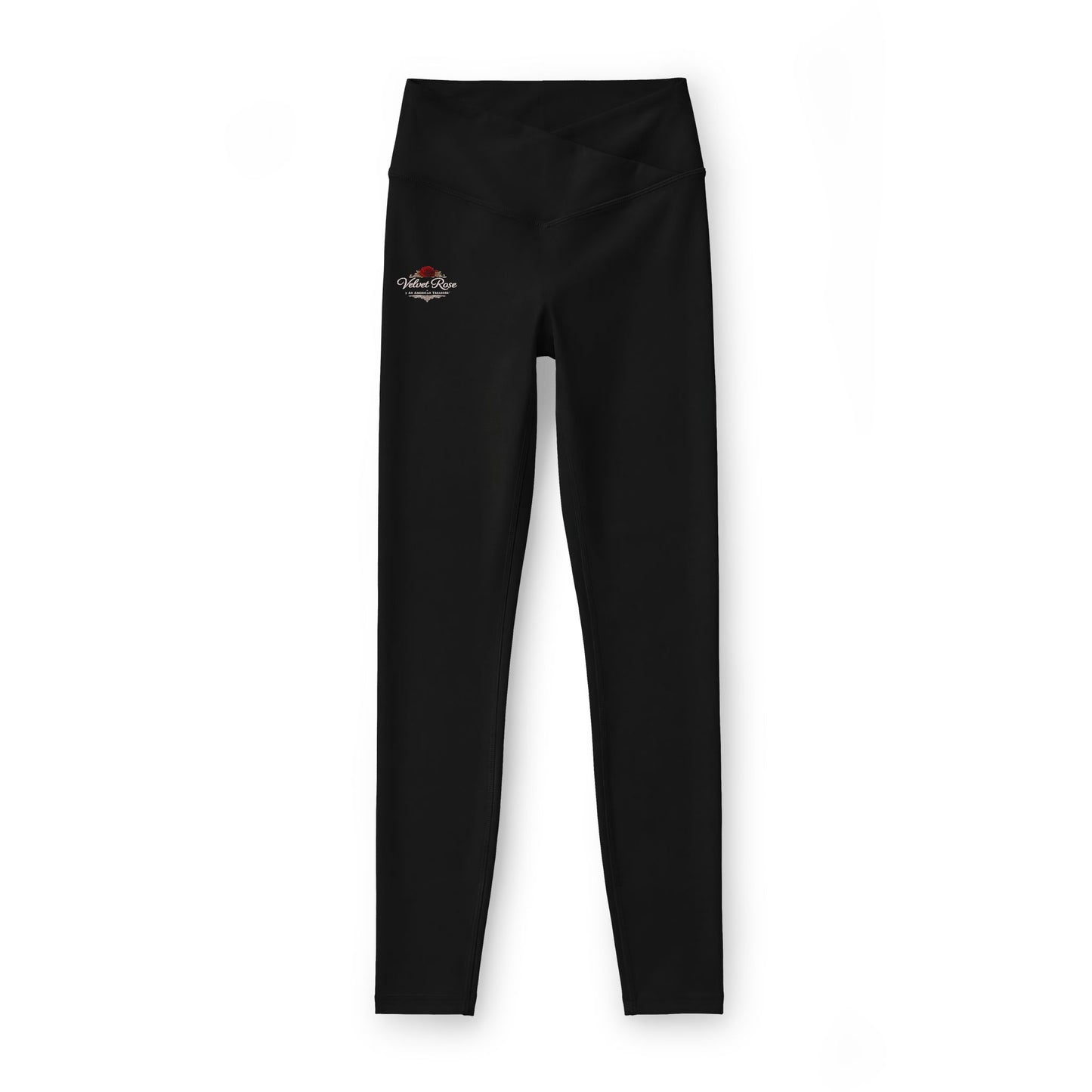 The Velvet Rose Women’s Luxe Leggings - Black High-Waist Yoga Leggings
