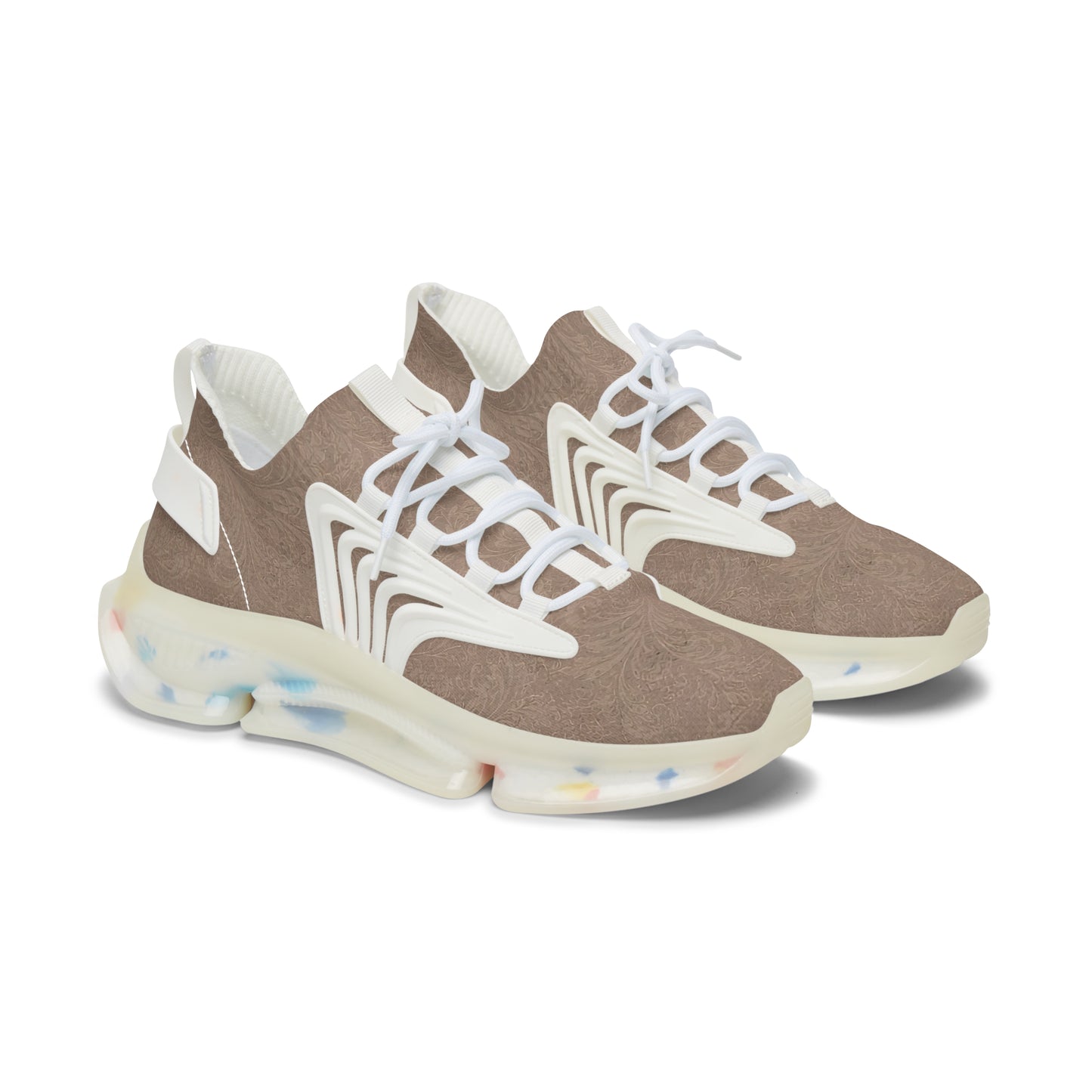Espresso Yourself Couture Collection : Chunky Mesh Sneakers — Women's Breathable Fashion Trainers - Collection One - Style One