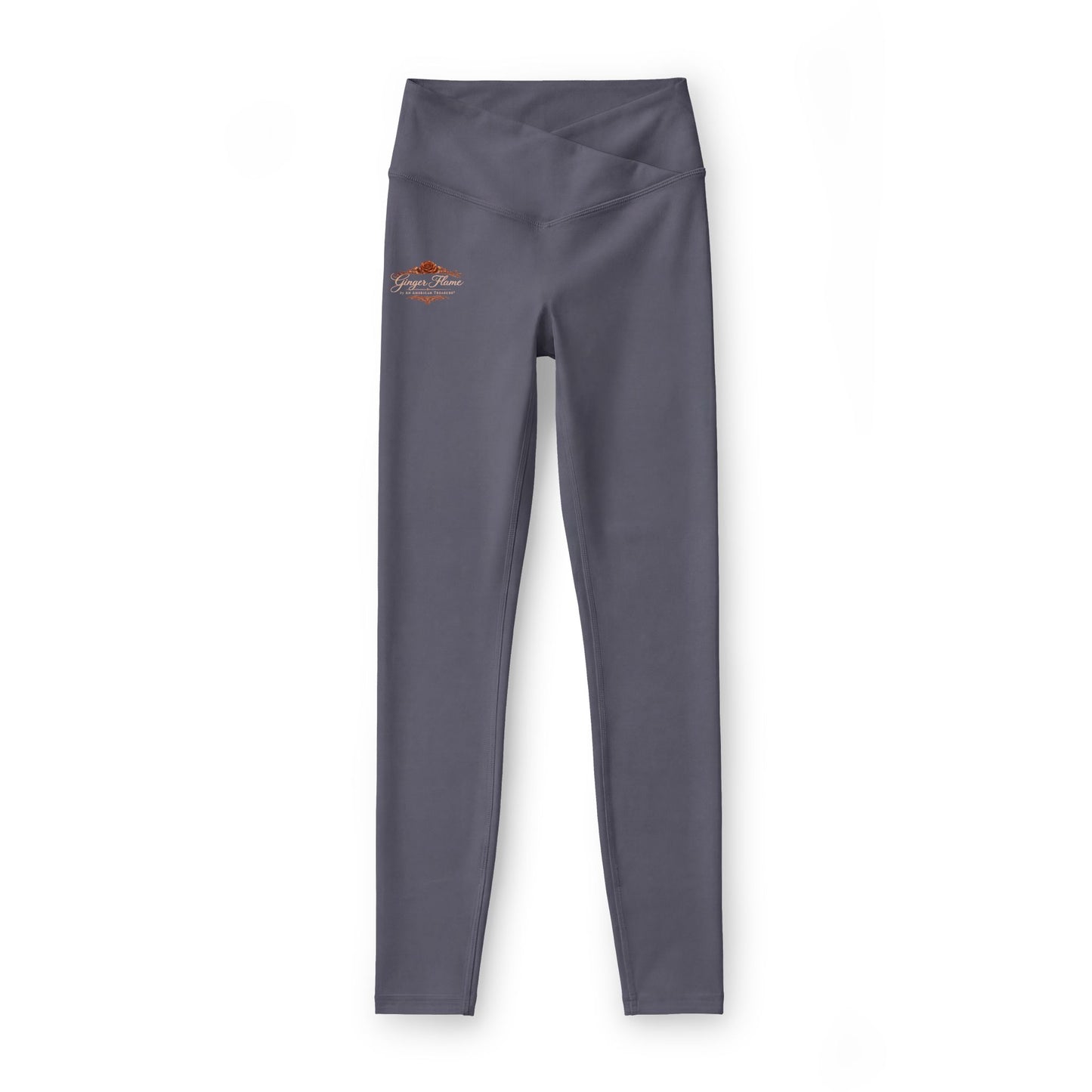 Ginger Flame Logo Luxe High-Waist Leggings — Women's
