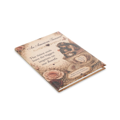 RattaCutie Couture Limited Edition Hardcover Notebook — "An American Treasure" Fairy Memory Journal (Puffy Cover)