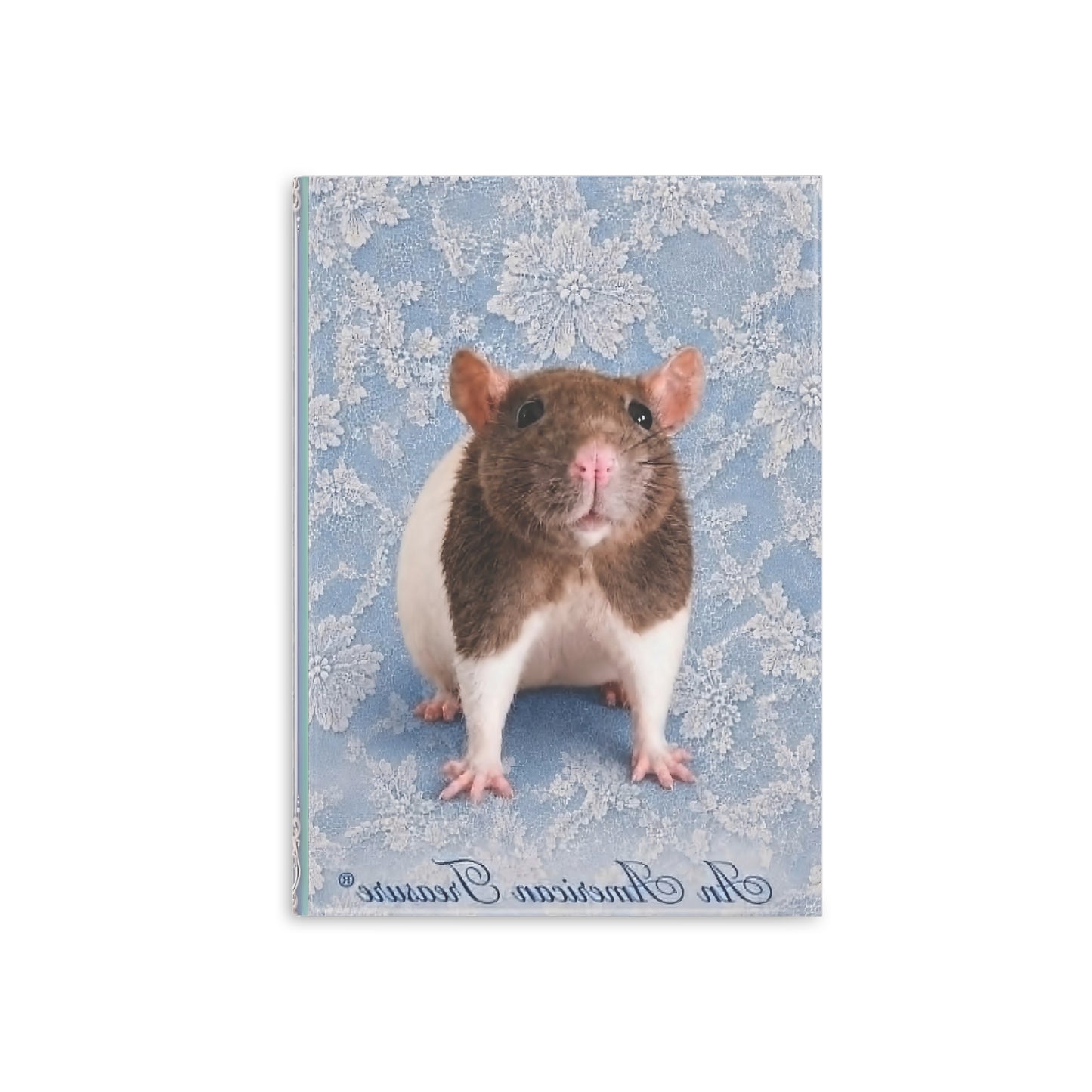 RattaCutie Couture Limited Edition  Photo Hardcover Notebook — "An American Treasure" Puffy-Cover Journal