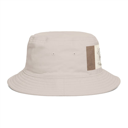 Express Yourself Couture Collection Coffee Patch Bucket Hat — Vintage Café Vibe, Casual Sun Hat for Coffee Lovers - Collection One - Style One