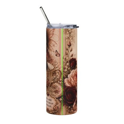 RattaCutie Couture Limited Edition Series 3 Vintage Rose Stainless Steel Tumbler - 20oz Floral Design