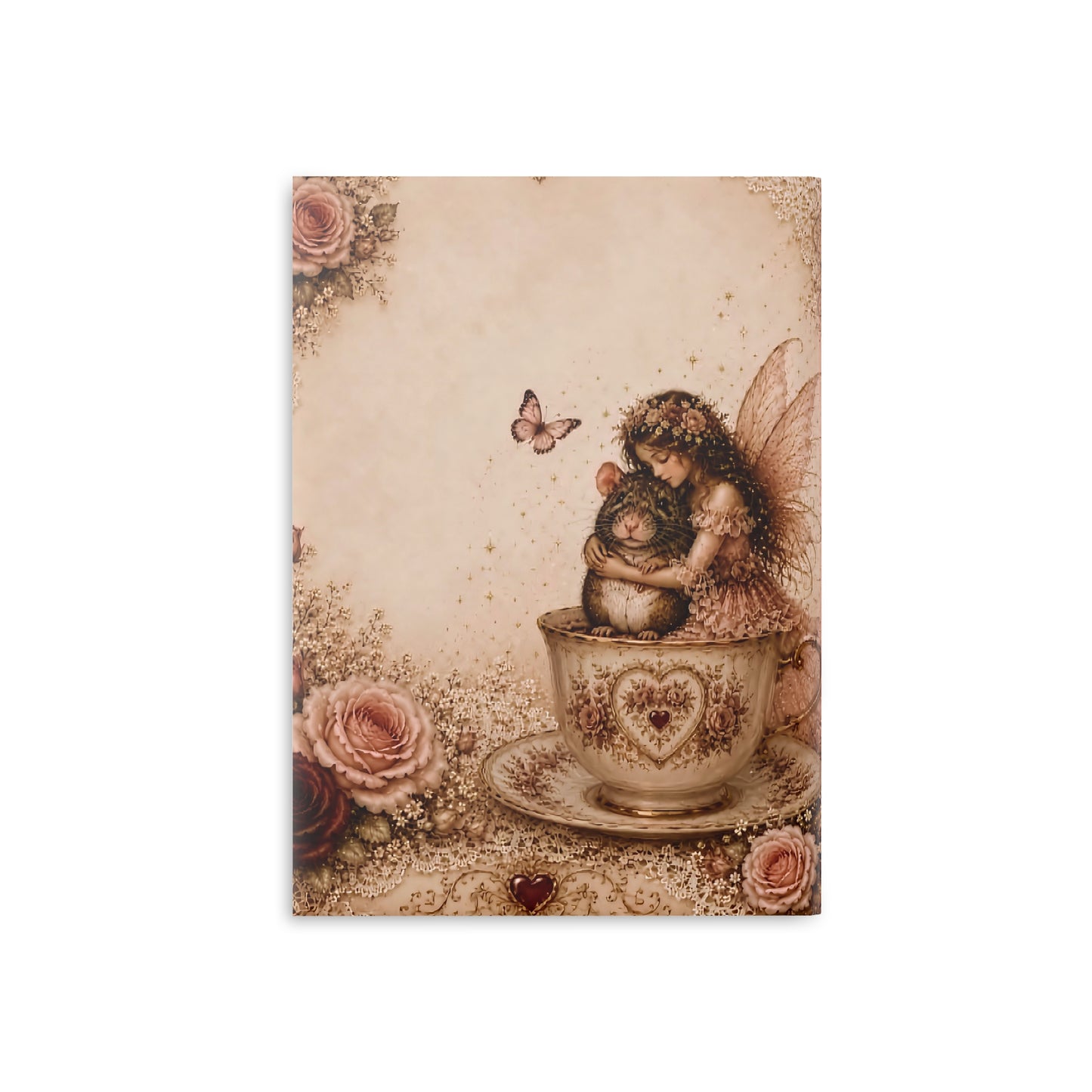RattaCutie Couture Limited Edition Hardcover Notebook — "An American Treasure" Fairy Memory Journal (Puffy Cover)