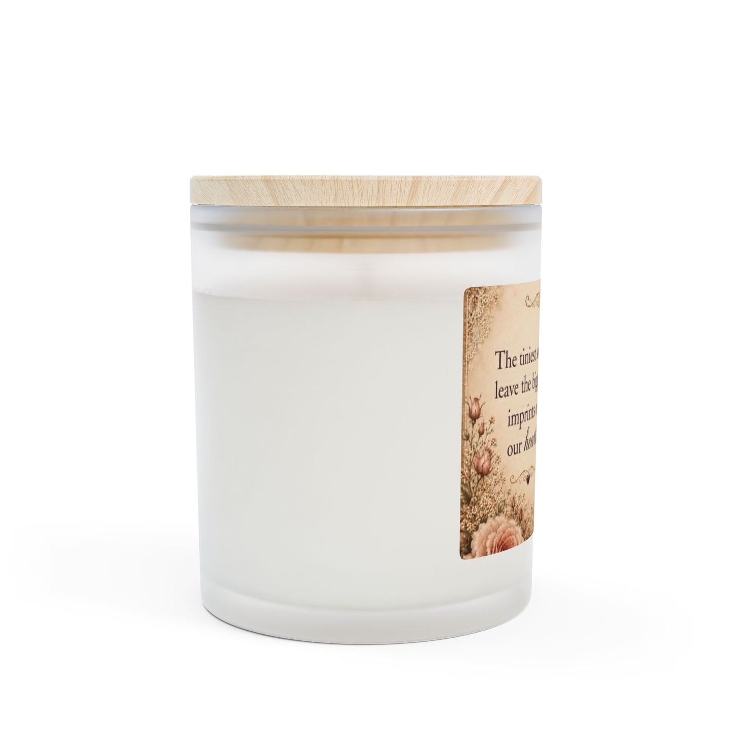 RattaCutie Couture Limited Edition — "The tiniest souls leave the biggest imprints on our hearts" Frosted Glass Candle