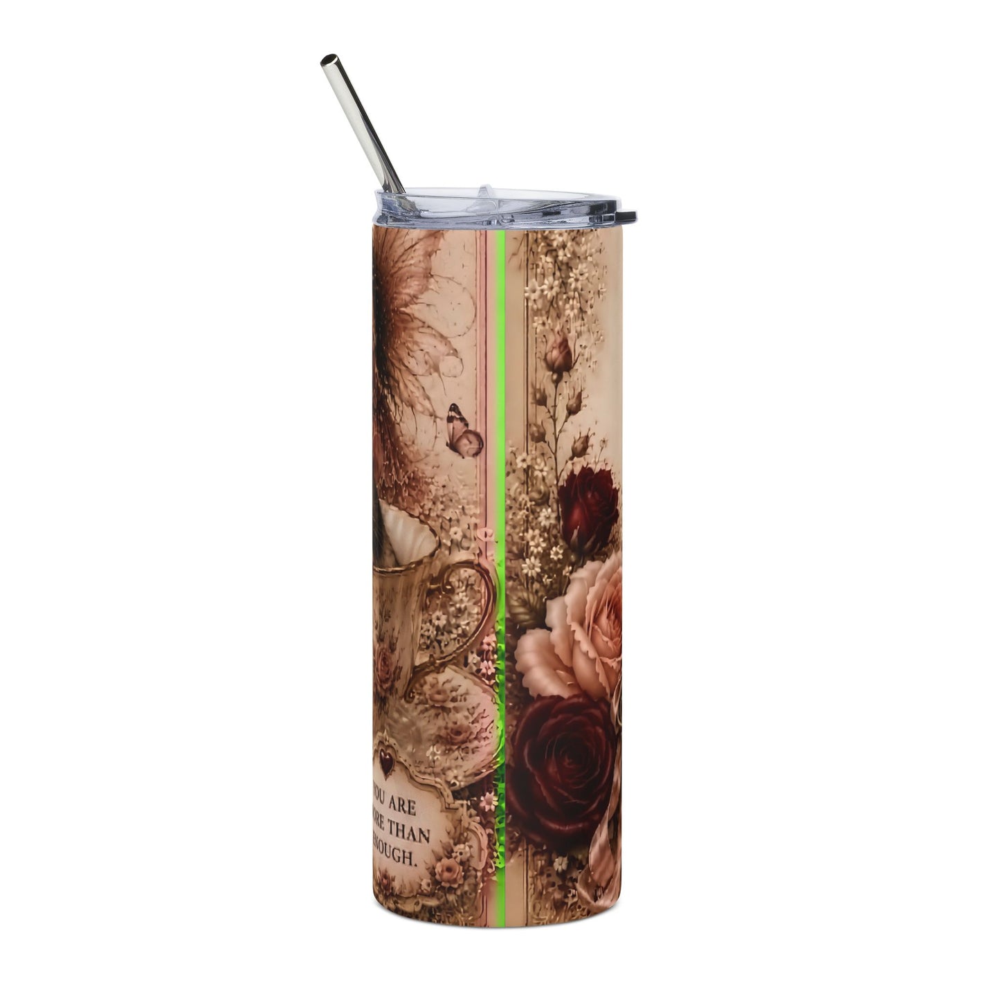 RattaCutie Couture Limited Edition Series 3 Vintage Rose Stainless Steel Tumbler - 20oz Floral Design