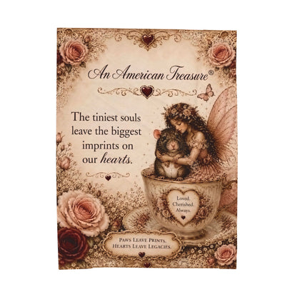 RattaCutie Couture Limited Edition Velveteen Blanket – "The tiniest souls leave the biggest imprints on our hearts"