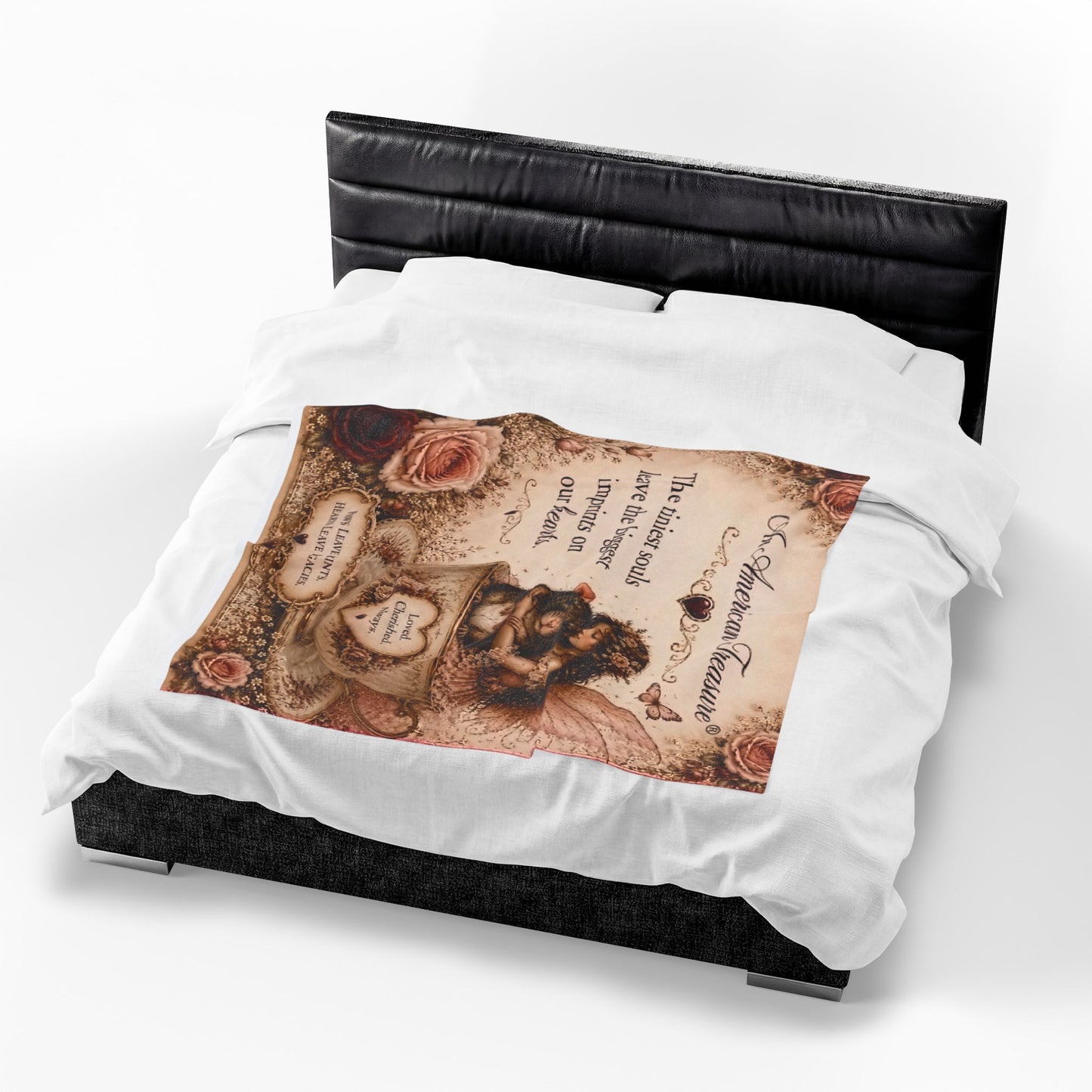 RattaCutie Couture Limited Edition Velveteen Blanket – "The tiniest souls leave the biggest imprints on our hearts"
