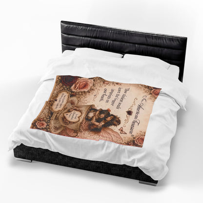 RattaCutie Couture Limited Edition Velveteen Blanket – "The tiniest souls leave the biggest imprints on our hearts"