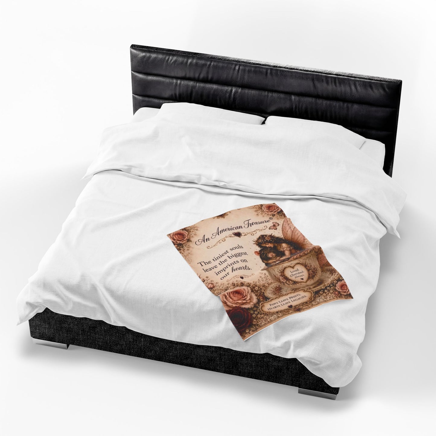 RattaCutie Couture Limited Edition Velveteen Blanket – "The tiniest souls leave the biggest imprints on our hearts"