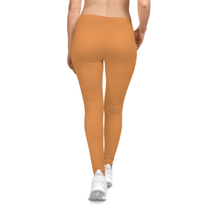 Citrine Sisters Orange Solid Women's Leggings — Comfortable Everyday Activewear Limited Edition Series One Design One