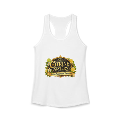 Citrine Sisters Racerback Tank — Women's Sleep & Casual Tank Limited Edition Series One Design One