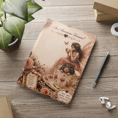 RattaCutie Couture Limited Edition Fairy Tea Journal — You Are More Than Enough Hardcover Notebook