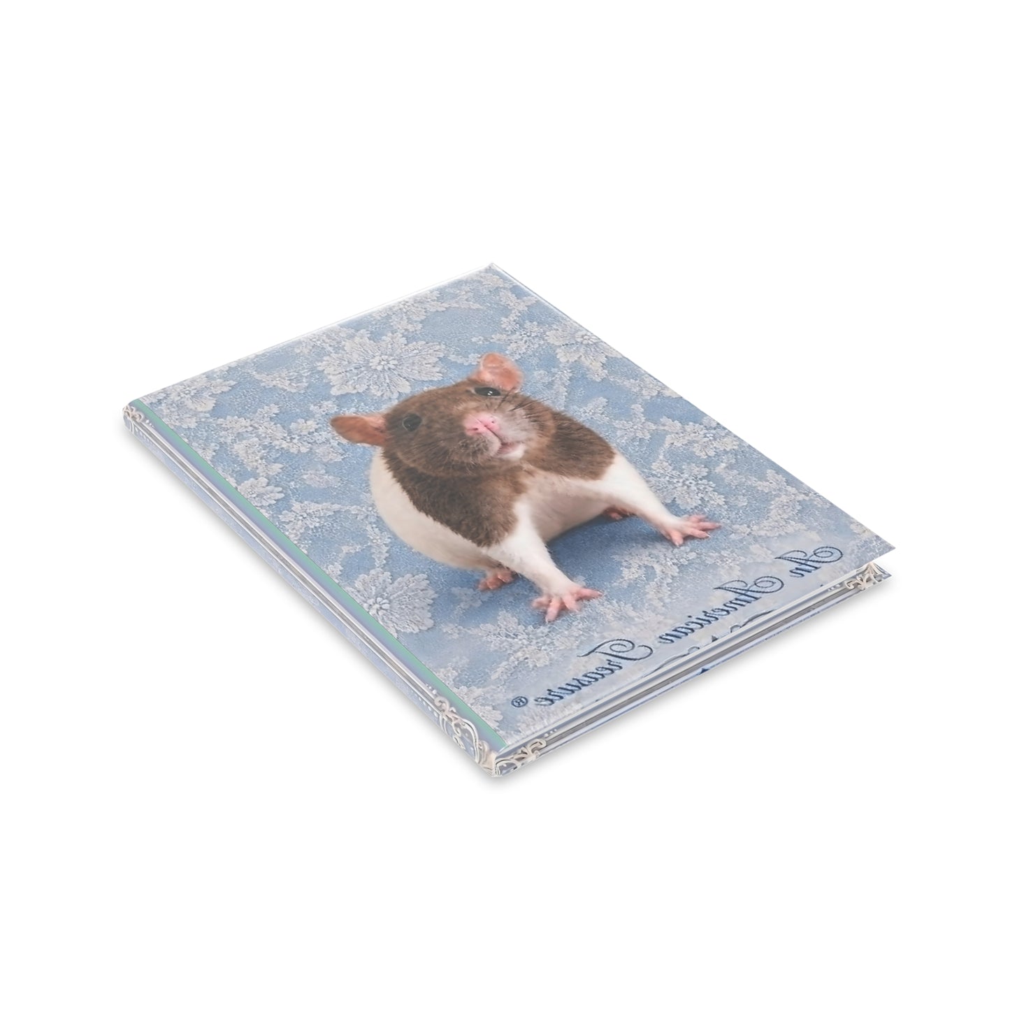 RattaCutie Couture Limited Edition  Photo Hardcover Notebook — "An American Treasure" Puffy-Cover Journal
