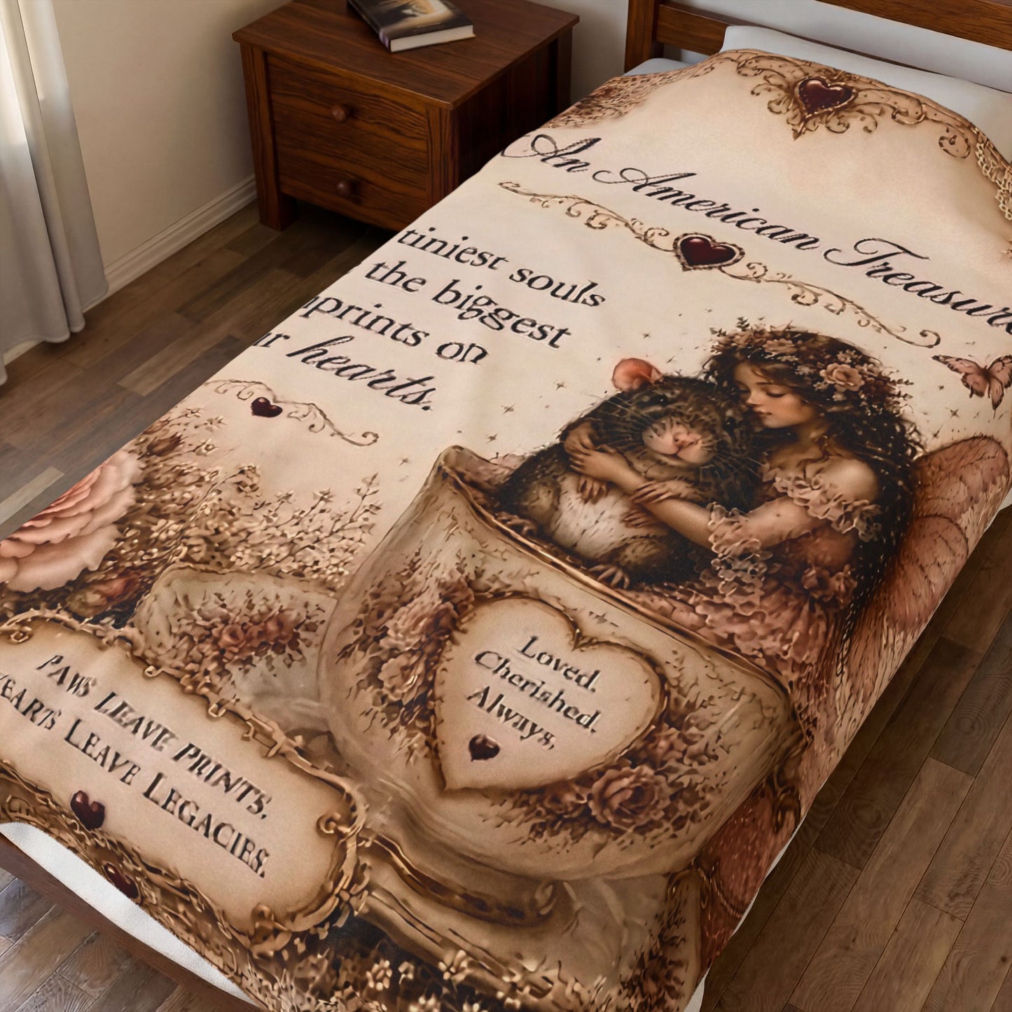 RattaCutie Couture Limited Edition Velveteen Blanket – "The tiniest souls leave the biggest imprints on our hearts"