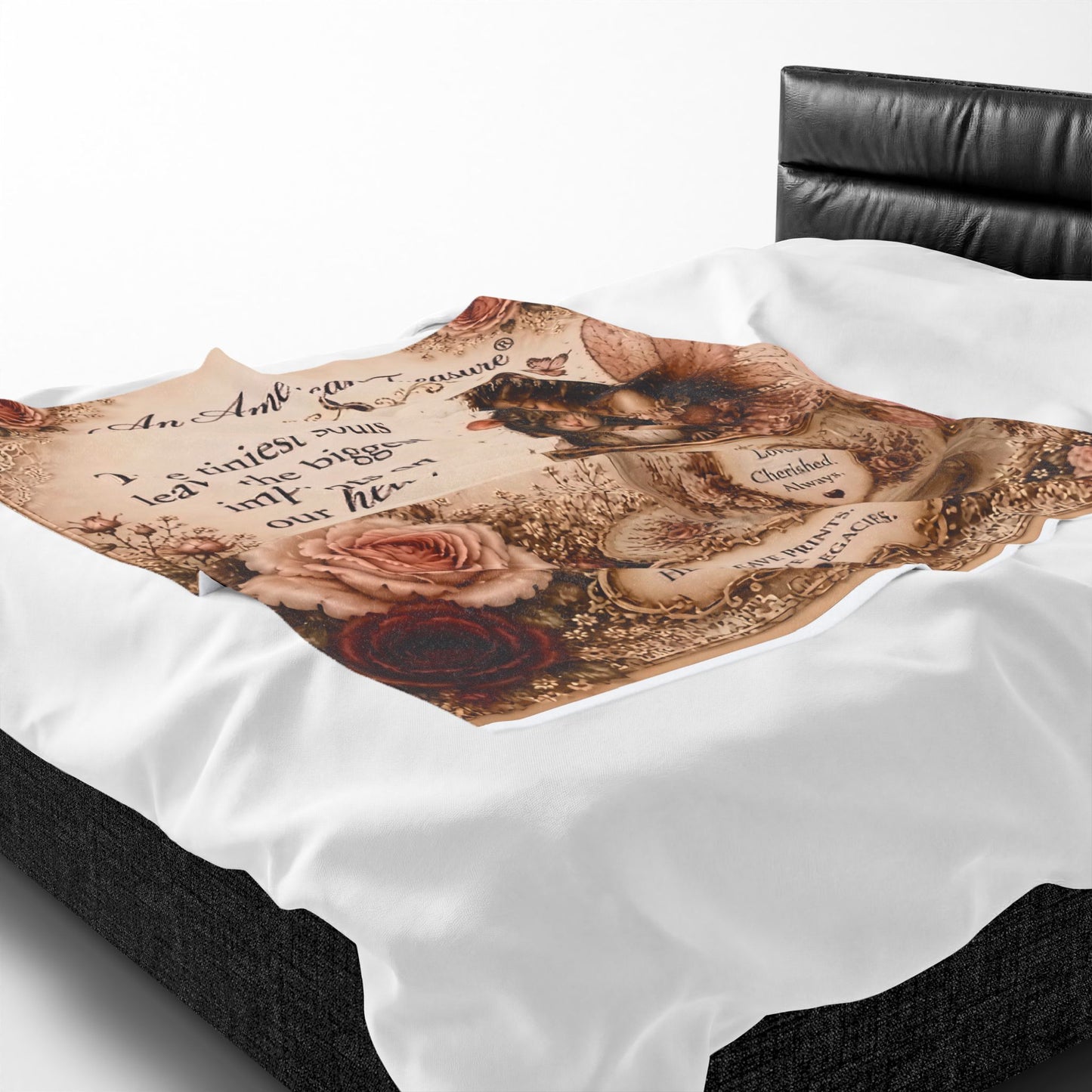 RattaCutie Couture Limited Edition Velveteen Blanket – "The tiniest souls leave the biggest imprints on our hearts"