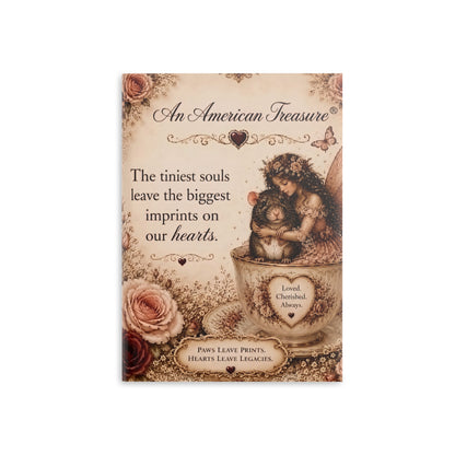 RattaCutie Couture Limited Edition Hardcover Notebook — "An American Treasure" Fairy Memory Journal (Puffy Cover)